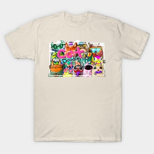 cat doodle 2020 june edition T-Shirt